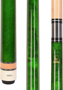 ASKA L3 Wrapless Pool Cue Stick, 58" Canadian Maple Billiard Cue, 13mm Hard Tip, 5/16x18 Joint, No Wrap Handle, Multiple Weights & Colors