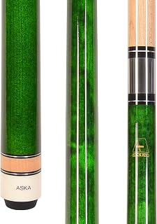 ASKA L3 Wrapless Pool Cue Stick, 58" Canadian Maple Billiard Cue, 13mm Hard Tip, 5/16x18 Joint, No Wrap Handle, Multiple Weights & Colors