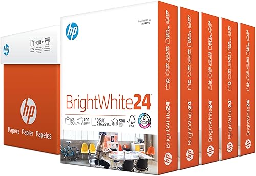 Miniatura 8 de Papel para impresora HP, 8.5 x 11 pulgadas, blanco brillante, de 24 libras, 1 resma (500 hojas), nivel de brillo 100, hecho en Estados Unidos
