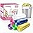 4 Gallon 180pcs Small multicolor Trash Bags Strong Garbage Bags, Bathroom Trash Can Bin Liners, Plastic Bags for Home Bedroom Office, Waste Basket Liner, Fit 12-15 Liter, 3.5,4,4.5 Gal-(4G-6M180)