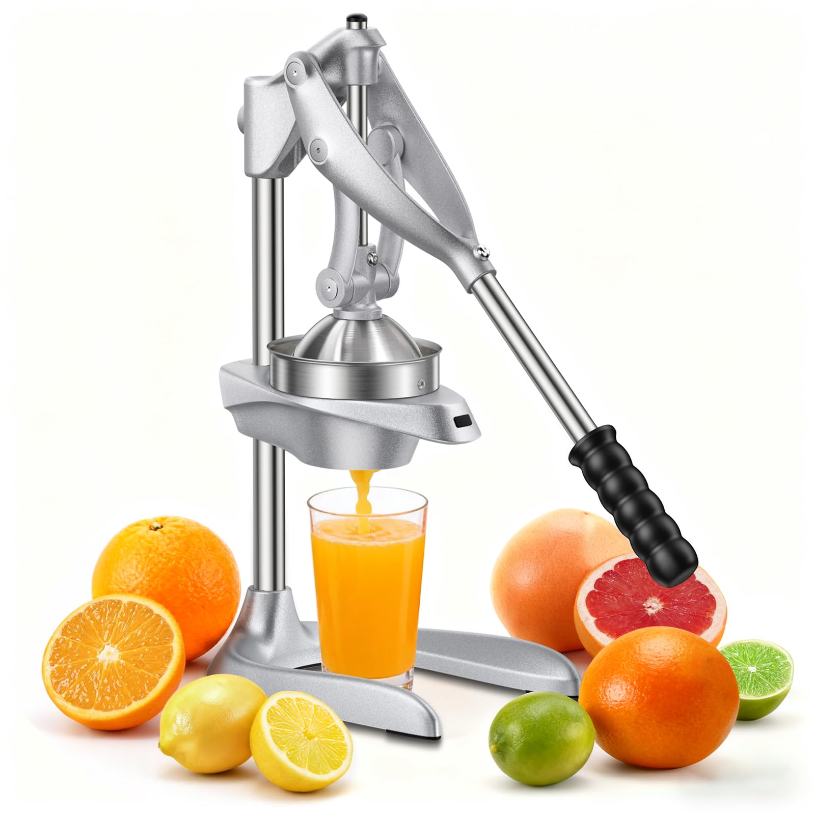Manual Juicer AMOHEE Stainless Steel Orange Juicer Squeezer for Citrus Lemon Pomegranate Easy to Use Clean Countertop Hand