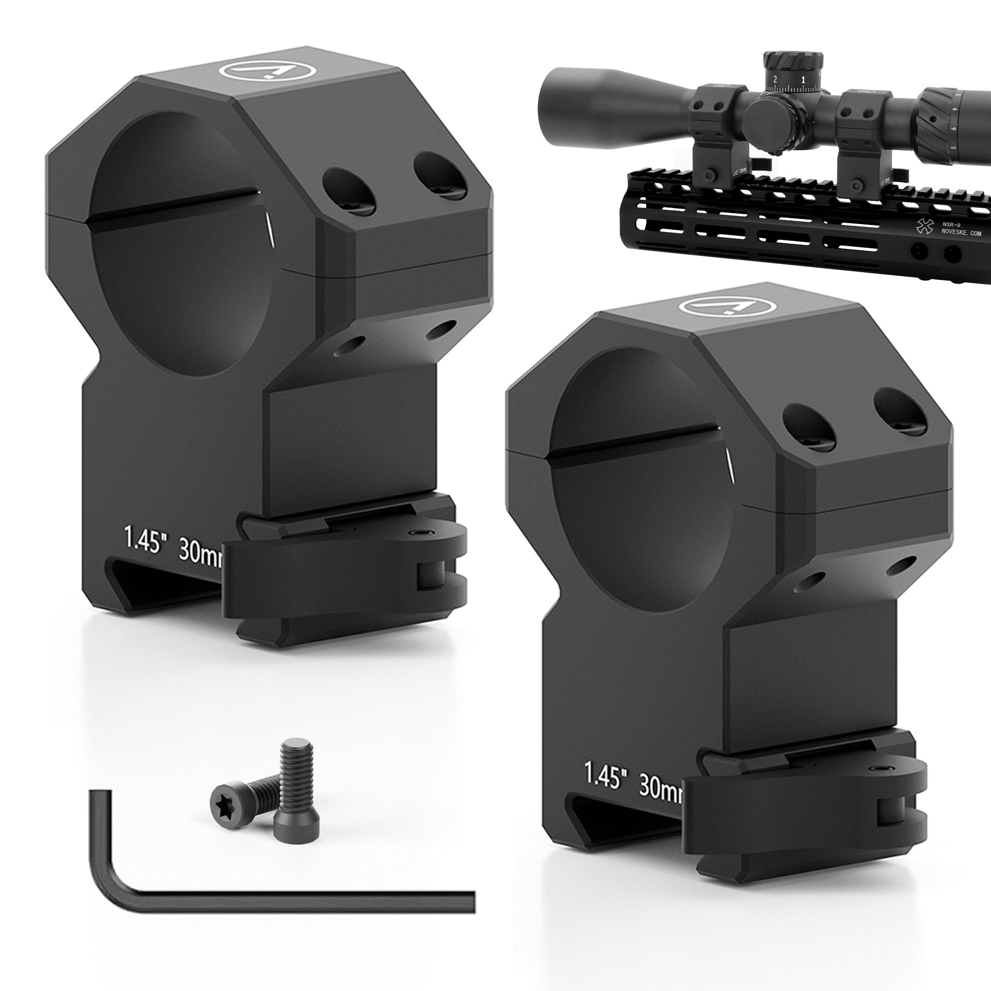 SZFEIC Tactical Scope Rings-Quick Detach Scope Mount Picatinny Aluminum