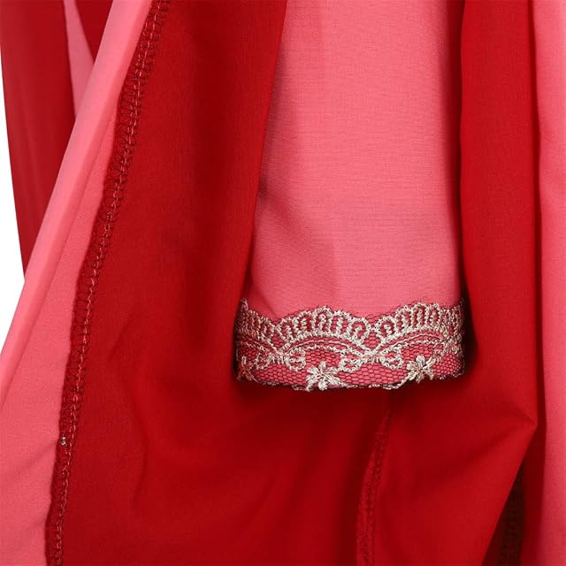 Foto 7 de 7 de Parlsdy - Vestido renacentista de mujer, disfraz de pirata, campesina medieval, 08rojo, XL