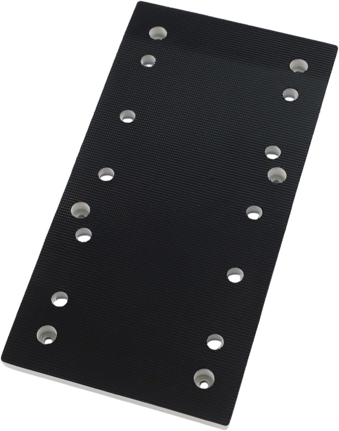 Square Sanding Pad 225x115mm, 10 Hole Vacuum Dust Extraction Grinding Disc, MPE Plastic Rectangular Polishing Backer PLATEs for Drywall and Wood Floor