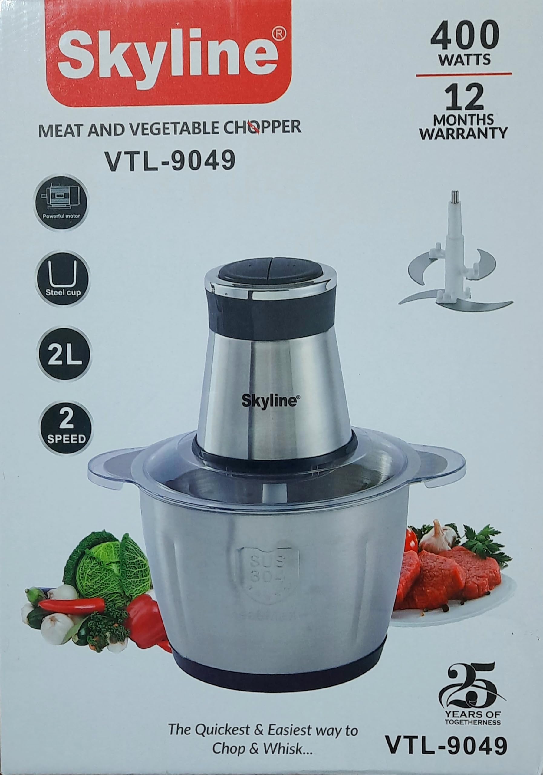 Skyline meat and vegetable chopper VTL-9049-image-25