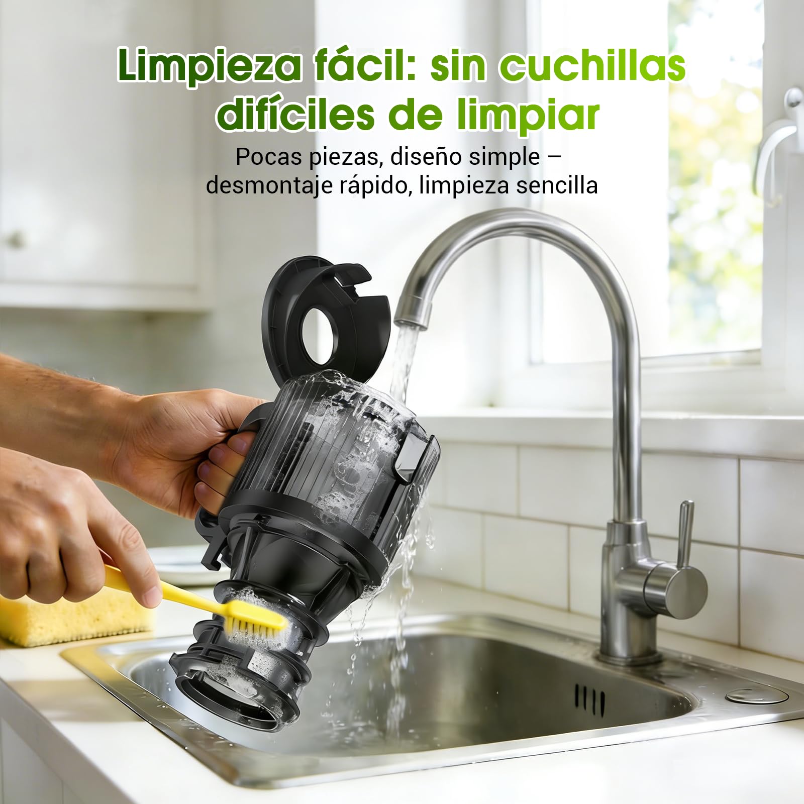 WETIE Extractor de Zumos y Verduras, Licuadora de Prensa en Frío con Boca Extra Grande 120mm, 99% Rendimiento, Slow Juicer Silencioso, Fácil de Limpiar, Incluye 2 Vasos