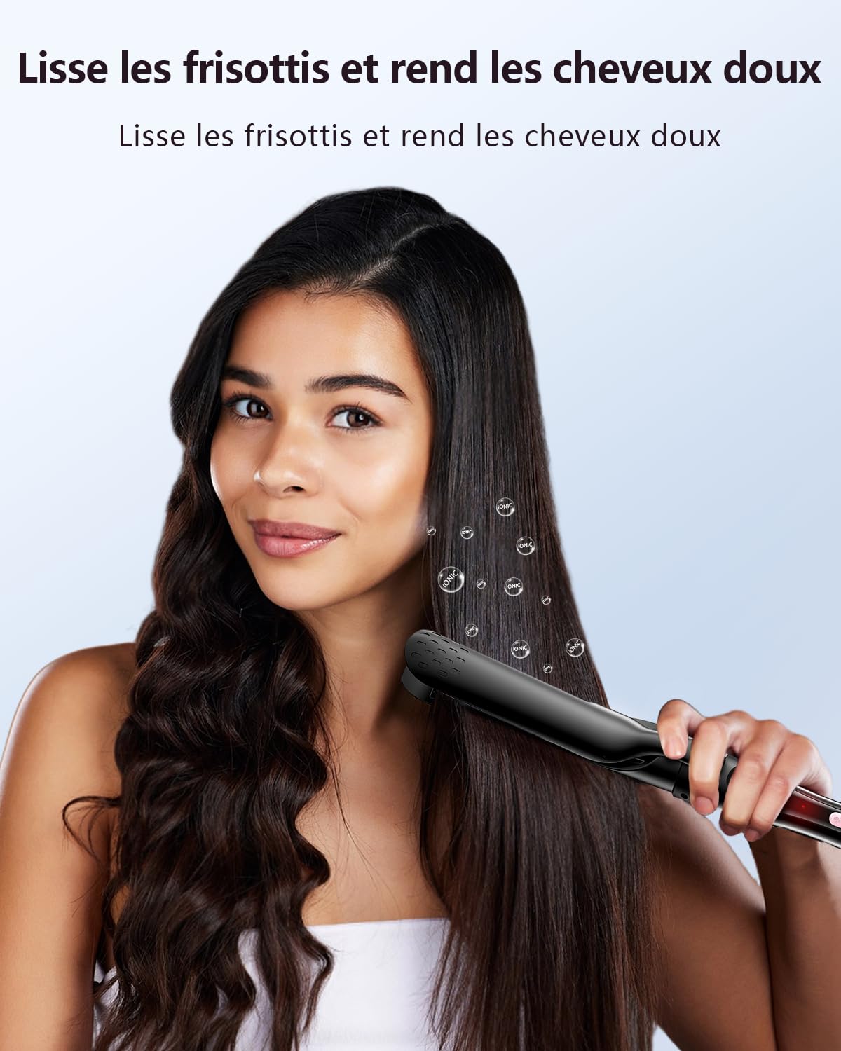 Fer à Boucler 5 en 1, Set de Fer à Boucler avec Brosse Thermique, Lisseur, Barils Céramiques Interchangeables (0,35"-1,25") Chauffage Instantané pour Ondulations Double Tension, Cadeaux pour Femmes