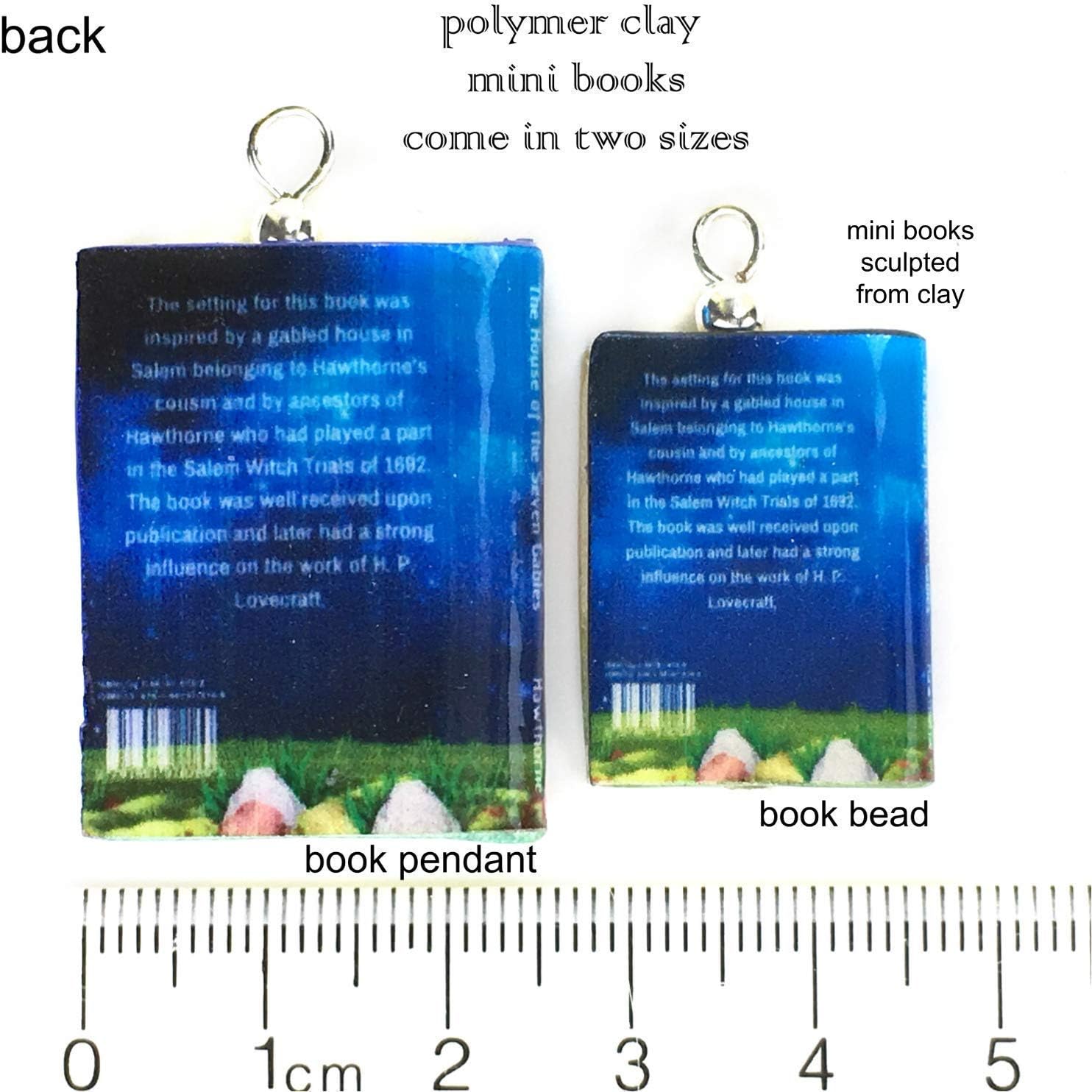 House of the Seven Gables Ornament Nathaniel Hawthorne Clay Mini Book Framed Home Wall Decoration