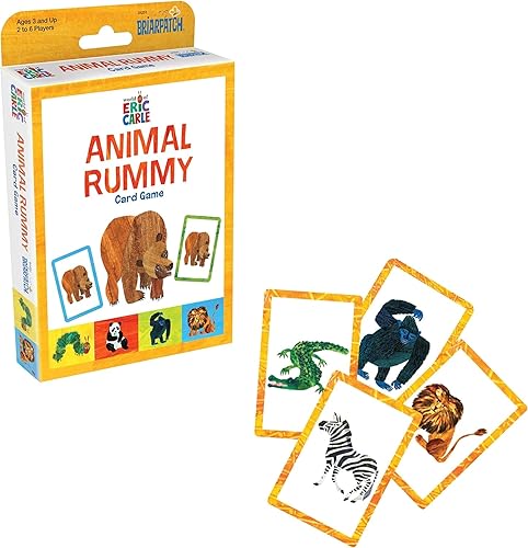 Briarpatch El juego de cartas The Very Hungry Caterpillar Animal Rummy, a partir de 3 años Juego de cartas Rummy,Juego de cartas Go Fish,Juego de
