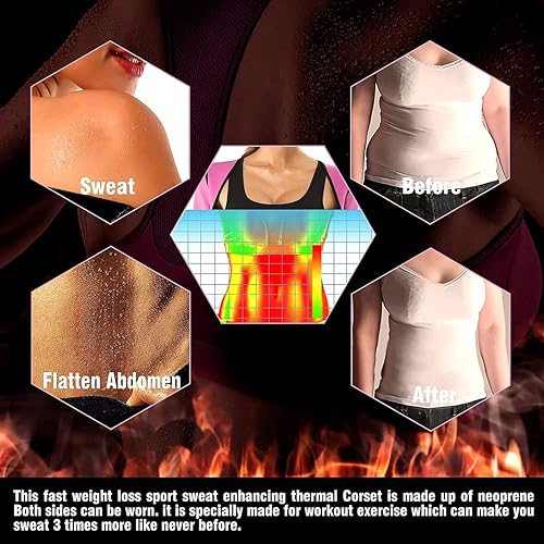 Miniatura 2 de NonEcho - Camisa de neopreno para mujer adelgazante con mangas, para sauna, spa, para ejercicio, para la pérdida de peso