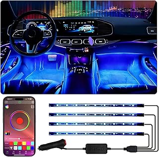 Footwell Lighting for car, Car Interior LED Lights,Lights for Inside car,APP Controlled RGB Light