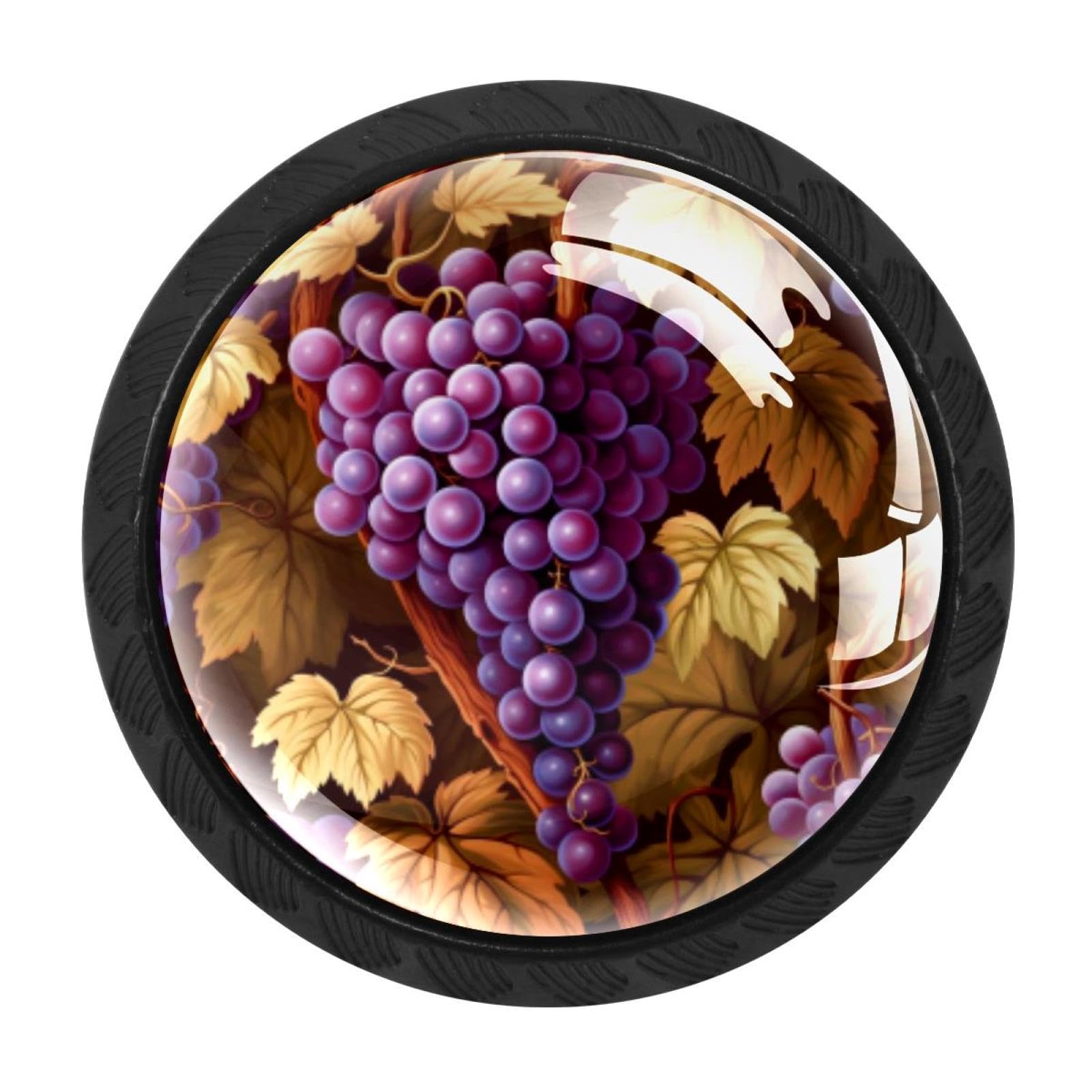 Chenzzzz Multicolored 03 4 Pack Thanksgiving Grape Kitchen Cabinet Knobs Drawer Knobs Dresser Knobs Matte Black Zinc Knobs Drawer Pulls Door Knobs Dresser Drawer Handles Knobs For Dresser Drawers