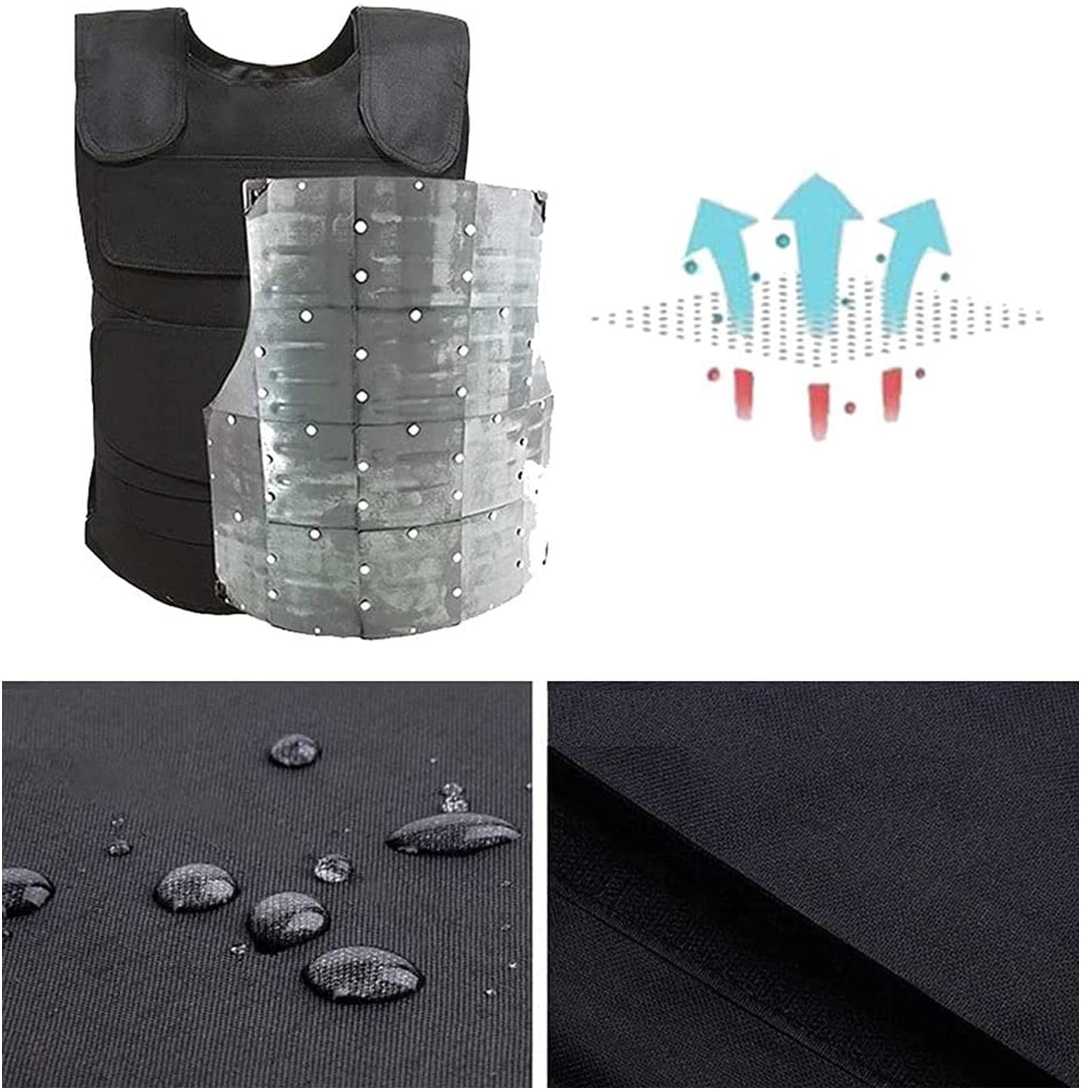 Niettyp Stichweste, Sicherheitsschutzweste, Piercing-resistente Kleidung, Körpertruhe-Schutz, taktische Guard-Weste, Körperverteidigung (einschließlich Schutzstahlplatte)