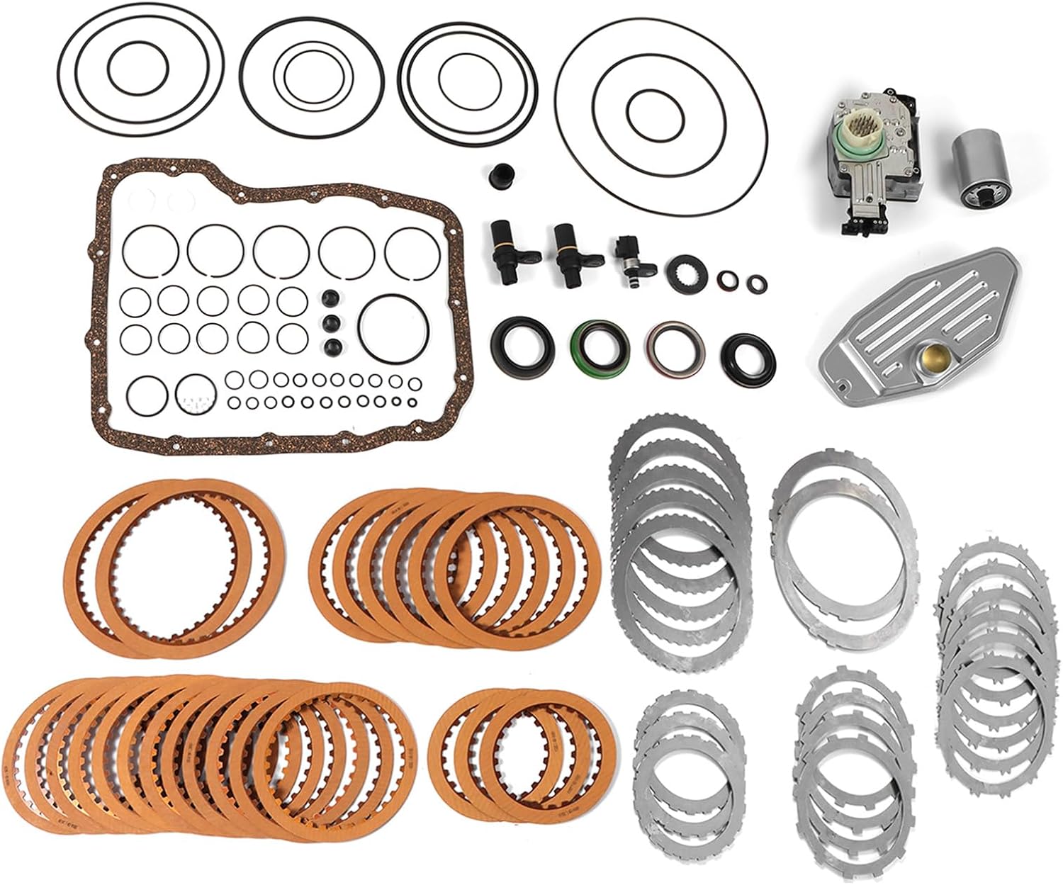 45RFE 545RFE 65RFE Transmission Master Rebuild Kit w/Filter Friction Steel Plates For 2007 2008 2009 Aspen for 2006-2017 Dakota Durango 1500 Wrangler