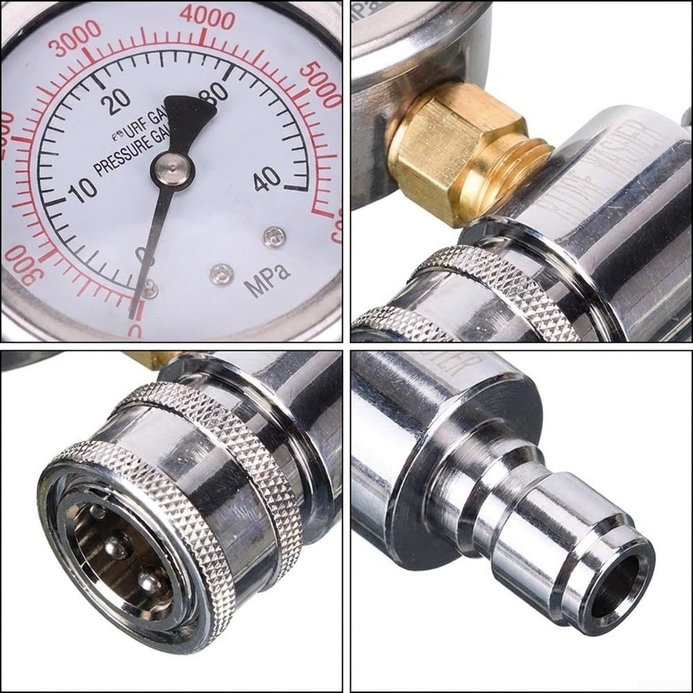 Kit Manómetro Hidrolimpiadora Conexión 3/8 Pulgada