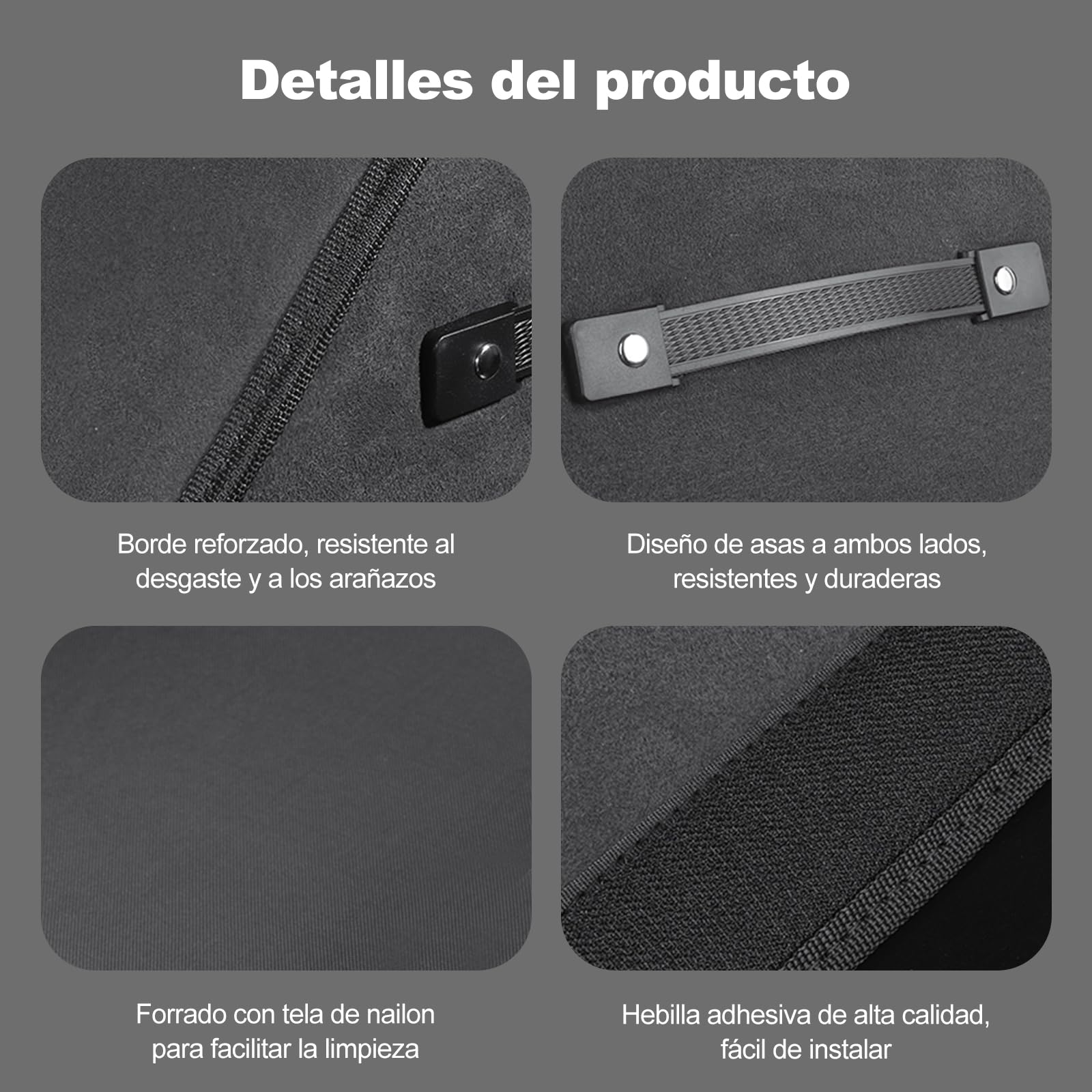 Ergocar Organizador de Maletero de Coche, Plegable Organizador de Coche para Almacenamiento con Asa, Organizador de Maletero con Tapa, Base Antideslizante, Fácil de Limpiar, para Coches y SUV