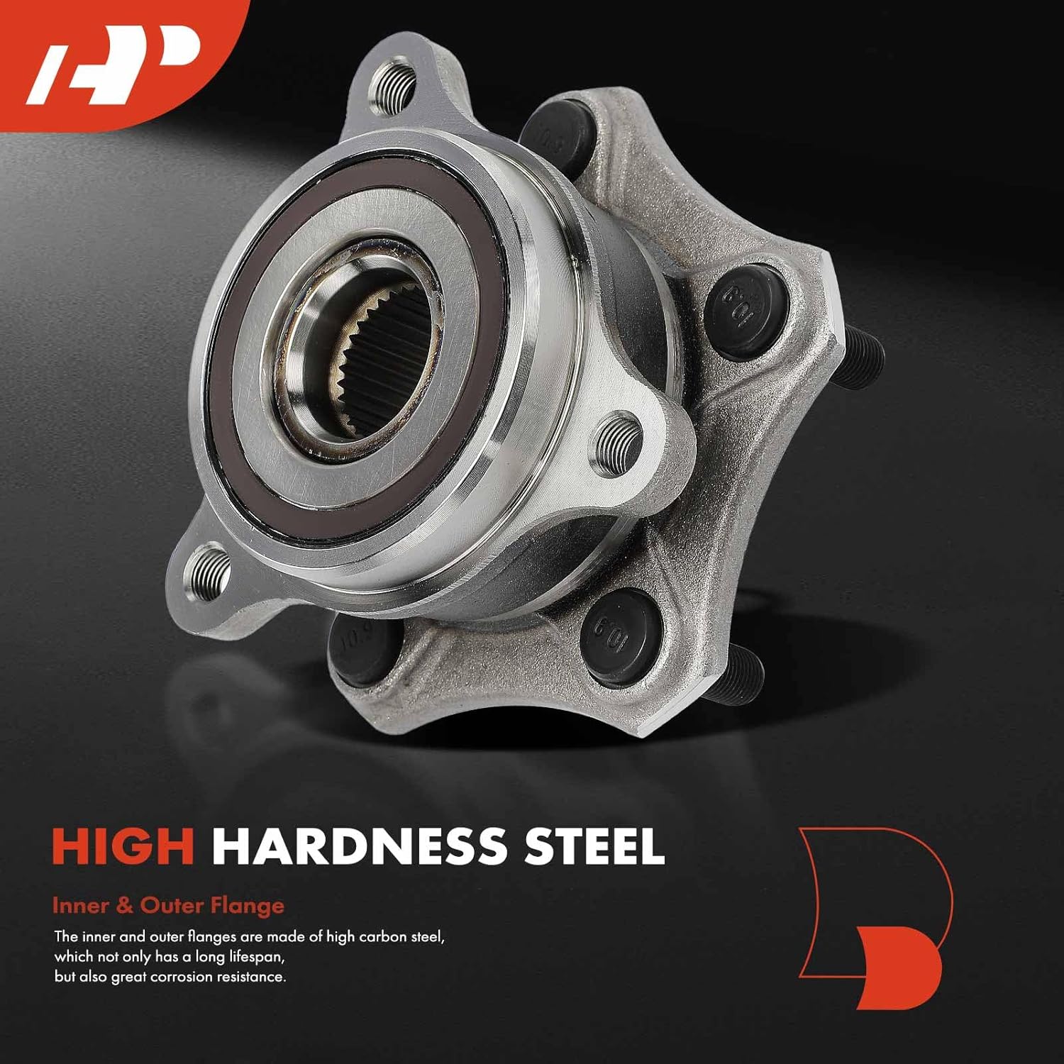 A-Premium Front Wheel Bearing and Hub Assembly with 5-Lug Compatible with Suzuki Kizashi 2010 2011 2012 2013