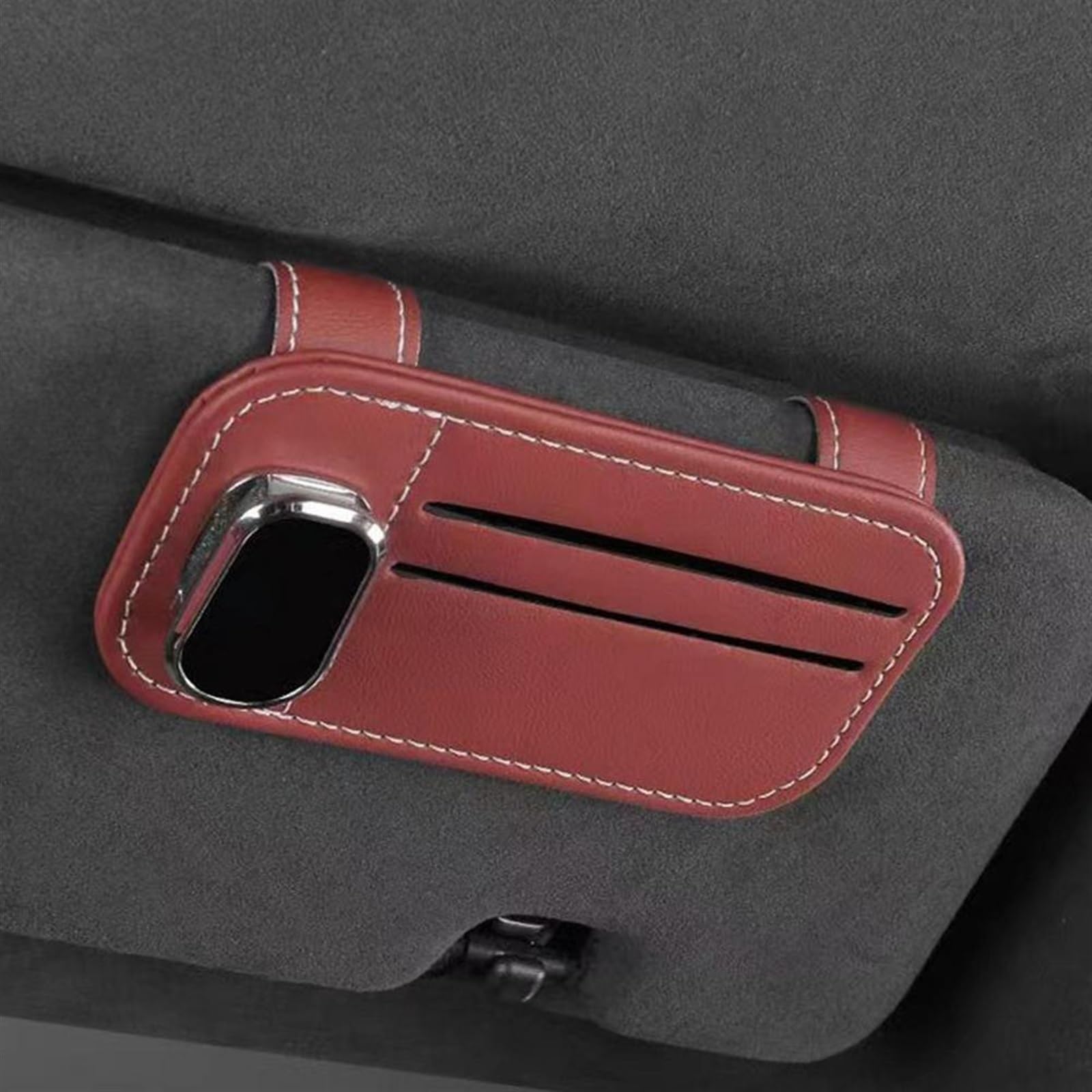 Organizer per Visiera per Auto Porta Occhiali da Sole Supporto per Visiera Parasole per Auto per N&issan per Sentra