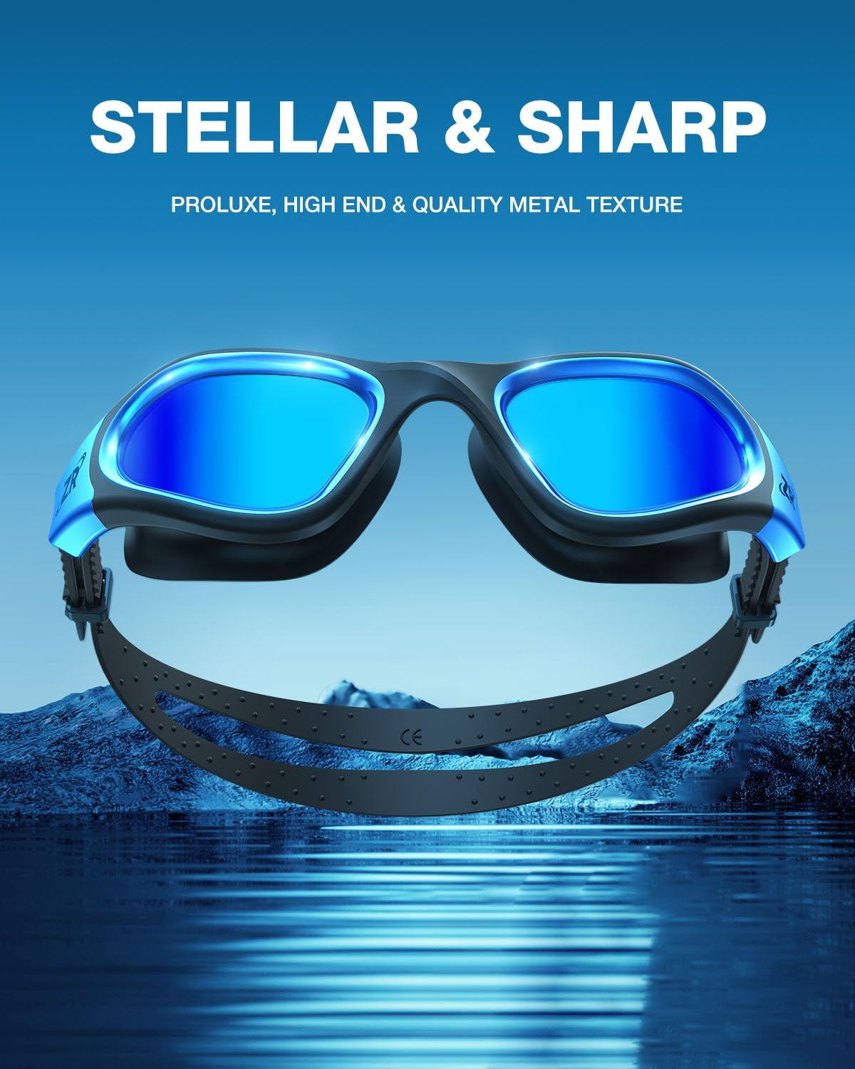 ZIONOR Swim Goggles, G1 MAX Polarized Anti-Fog Swimming Goggles for Men Women - Image 6