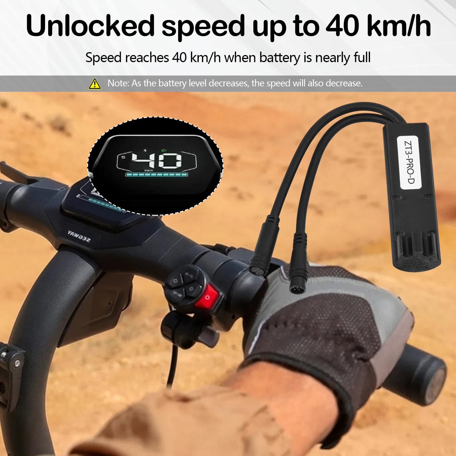 New Tuning Chip Unlock Cable kompatibel mit Segway Ninebot ZT3 Pro-D Elektro Scooter, Upgrade Travd 40 km/h Fahrgeschwindigkeit, Benutzerdefiniertes Lastloses Geschwindigkeitsfreigabekabel