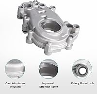 Vista 2 de Bomba de aceite, bomba de aceite M353 compatible con Chevy GMC Buick Enclave Cadillac Impala Traverse Saturn Saab 2.8L 3.0L 3.6L V6 DOHC 24