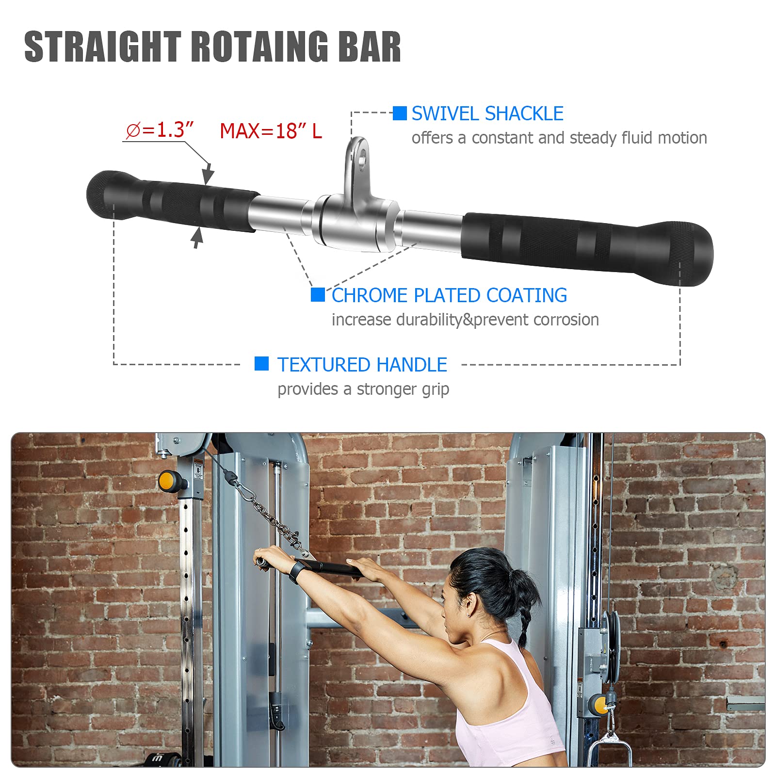 Buy Gyermek Triceps Pull Down Attachment Combo LAT Pulldown Attachment