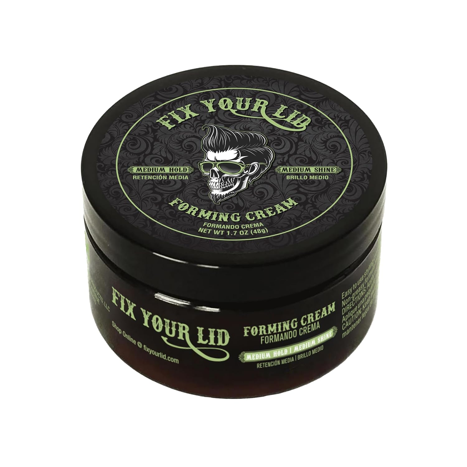 Fix Your Lid Forming Cream 3.75 oz Medium Hold Hair Cream For Men – Mens Hair Gel Medium Shine – All Day Hold Styling Cream For All Hairstyles – Easy To Wash Out Fix Your Lid Forming Cream 3.75 oz Medium Hold Hair Cream For Men – Mens Hair Gel Medium Shine – All Day Hold Styling Cream For All Hairstyles – Easy To Wash Out