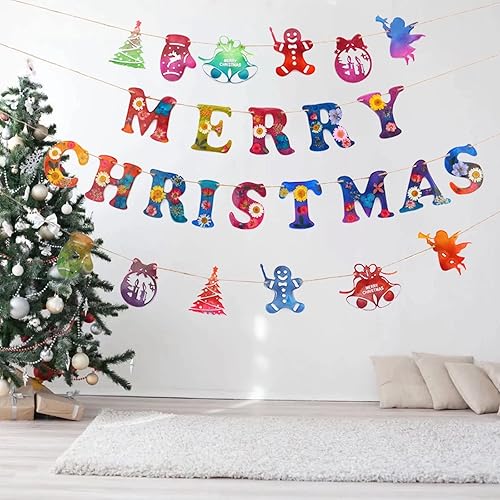 Miniatura 5 de Moldes de resina para pancartas de Navidad de Navidad, moldes de silicona para fundición de resina, decoraciones de pared de Navidad, pancartas de