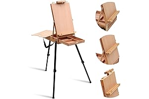 Falling in Art Premium Deluxe Standing Art Easel with Drawer