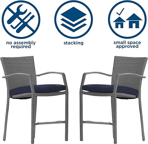 Miniatura 3 de Cosco Outdoor Living 88594GBLE Cosco - Juego de muebles para exteriores, Azul