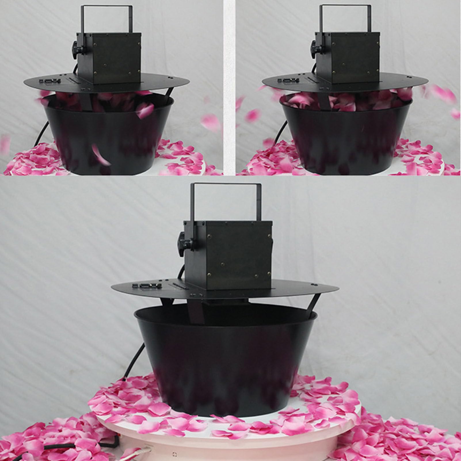 Lanciatore di Petali di coriandoli, sparatutto di Petali con Telecomando Wireless sospeso, per Matrimoni, concerti e Eventi teatrali (Small)
