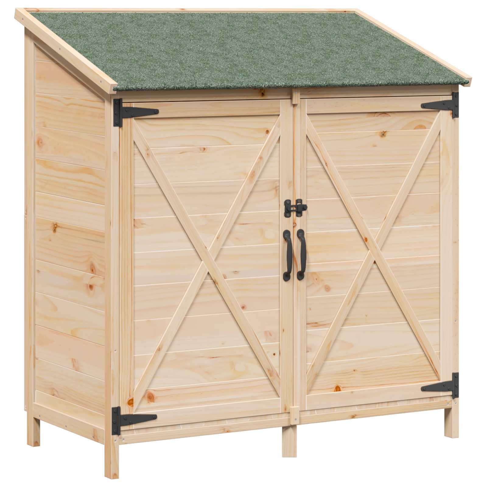 Szopa ogrodowa naturalna 106 x 56 x 113,5 cm, lite drewno świerkowe