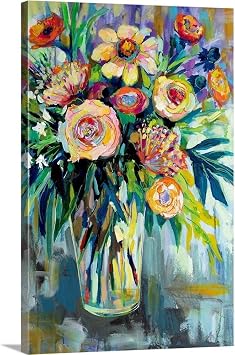 Happiness Canvas Wall Art Print, Still Life Home Decor Artwork, 24"x36"