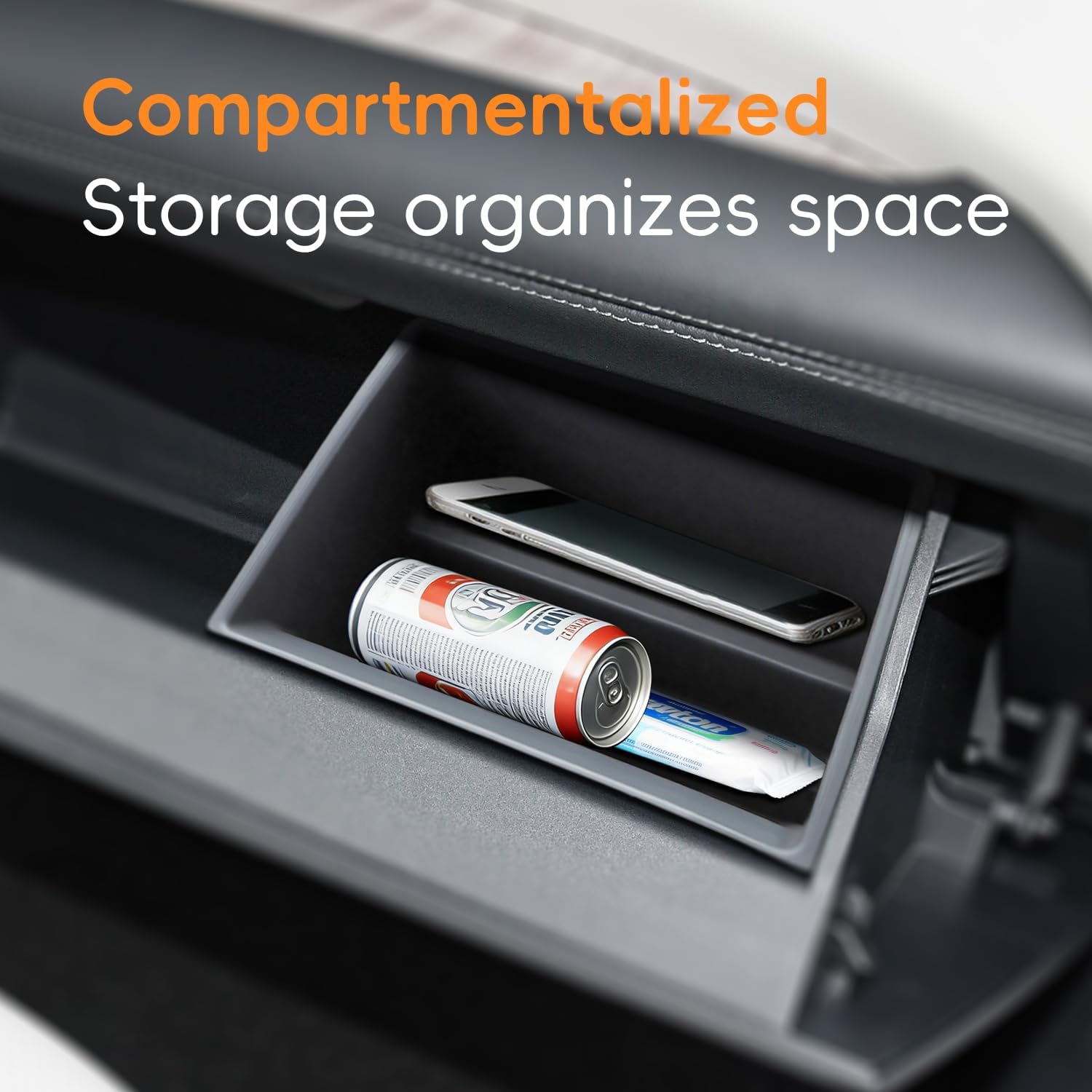 MARCHFA Golve Box Tray Compatible for2021 2022 2023 2024 2025 2026 Toyota Sienna Accessrories Center Console Glove Box Insert