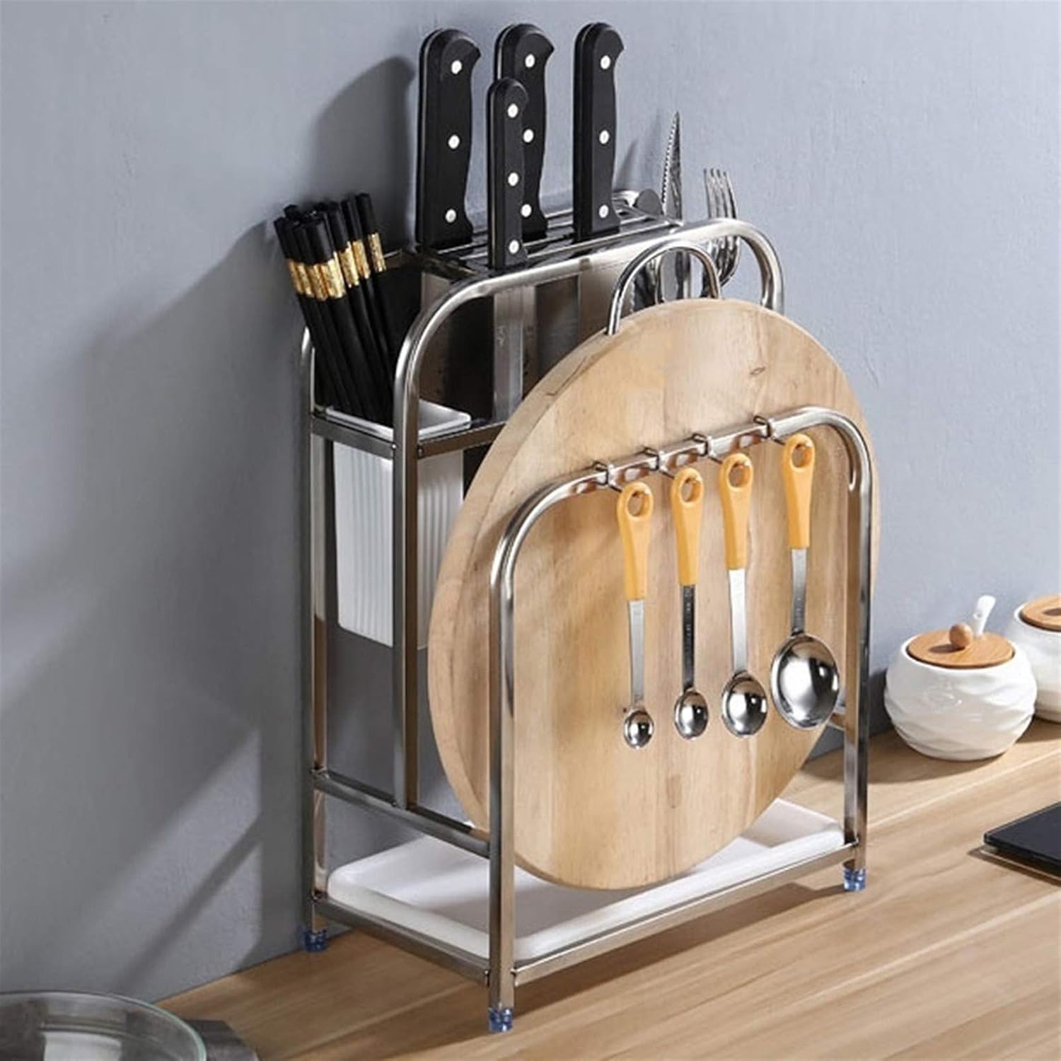 Holder Single Household Small Storage Rack Cutting Board Chopping Wall-mounted Multi-function