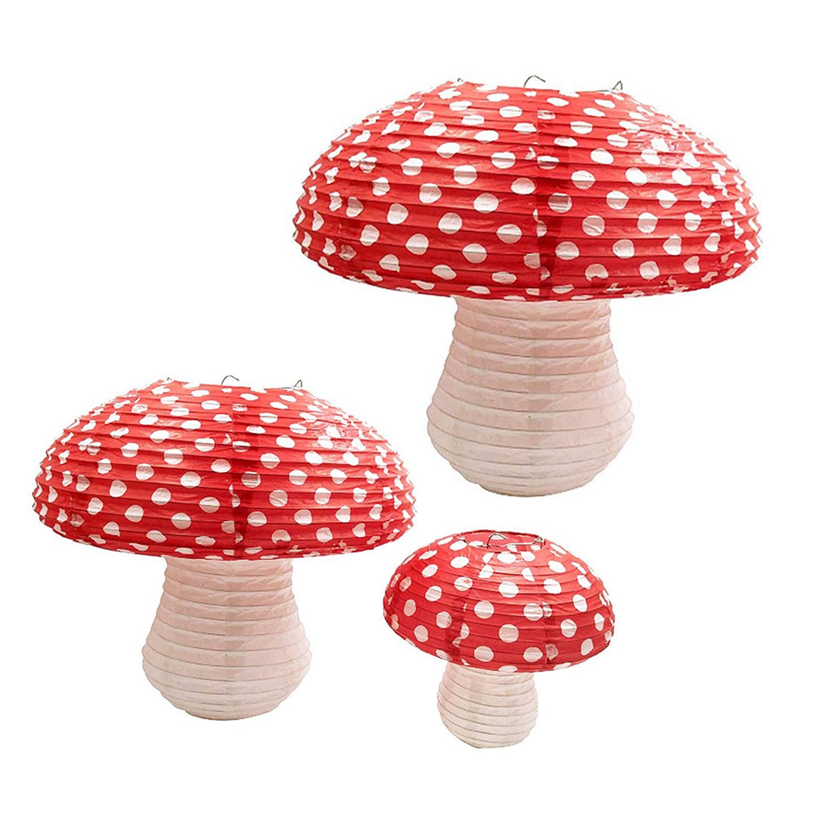 Suchuanguang As Pic Shows Mushroom Shaped Paper 3D Mushroom Decoration Hanging For Party Decor