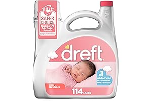Dreft Stage 1: Newborn Baby Liquid Laundry Detergent, 165 fl oz