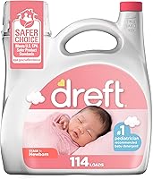 Vista 1 de Dreft Stage 1 Newborn Baby Liquid Laundry Detergent, Gentle on Sensitive Skin, HE Compatible, 114 loads