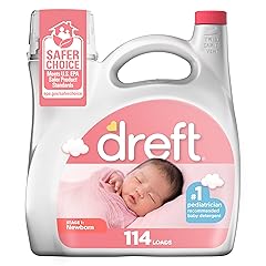 Dreft Stage 1 Newborn Baby Laundry Detergent Liquid, HE Compatible, 114 Loads, Laundry Soap for Sensitive Skin, Baby Laundry Detergent, Newborn Essentials
