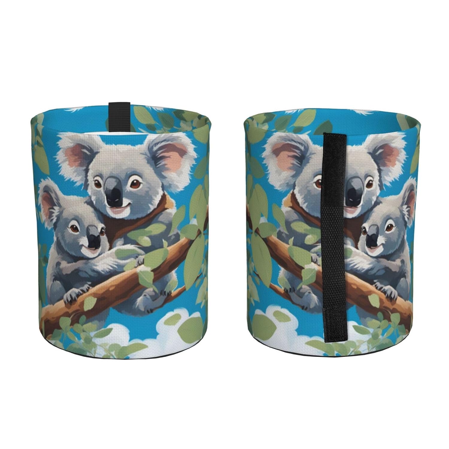 Two Cute Koalas Hanging car Trash can, Practical and Convenient, Suitable for Multiple car Models, Providing Ideal Storage Space image 2