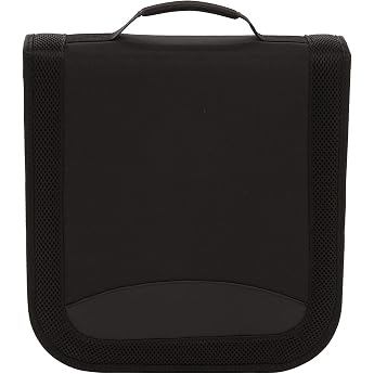 Amazon Basics 128 Disc Nylon CD & DVD Case Black