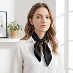 Heliltd Satin Square Scarf Neck Scarves Ribbon Handkerchief for Women Costume Accessory Handbag Hair Wedding Decorations
