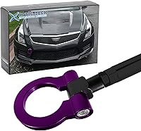 Vista 11 de Xotic Tech Sport Track Racing Style CNC Aluminio Tornillo de remolque Parachoques delantero compatible con Mazda 3 6 CX-5 MX-5 o Cadillac XLR o Negro