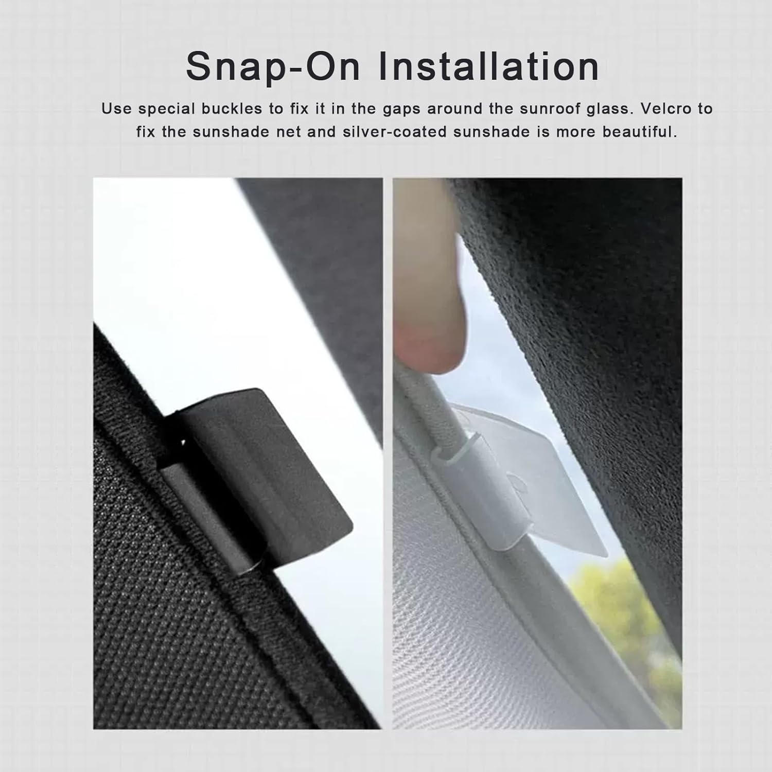 Sunshade Roof Compatible with Audi Q5 2009-2017 SUV, Heat Insulation Sunroof Shade, Foldable Glass Roof Shade with Storage Bag, Black