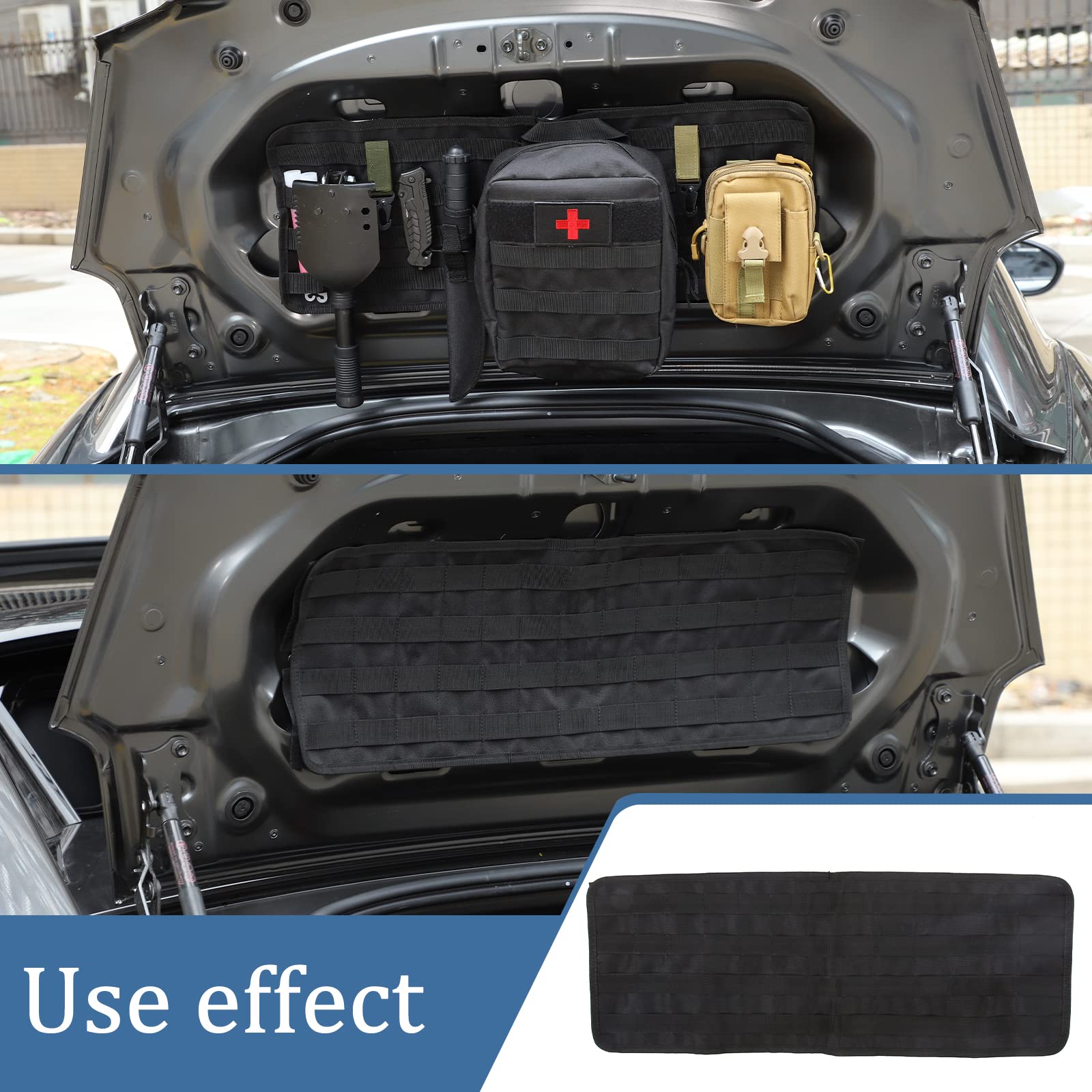 HAPPYHORSE Car Trunk Lid Storage Bag Compatible with Mazda MX-5 NC RF Miata 2016-2023, Oxford Cloth Interior Mounted