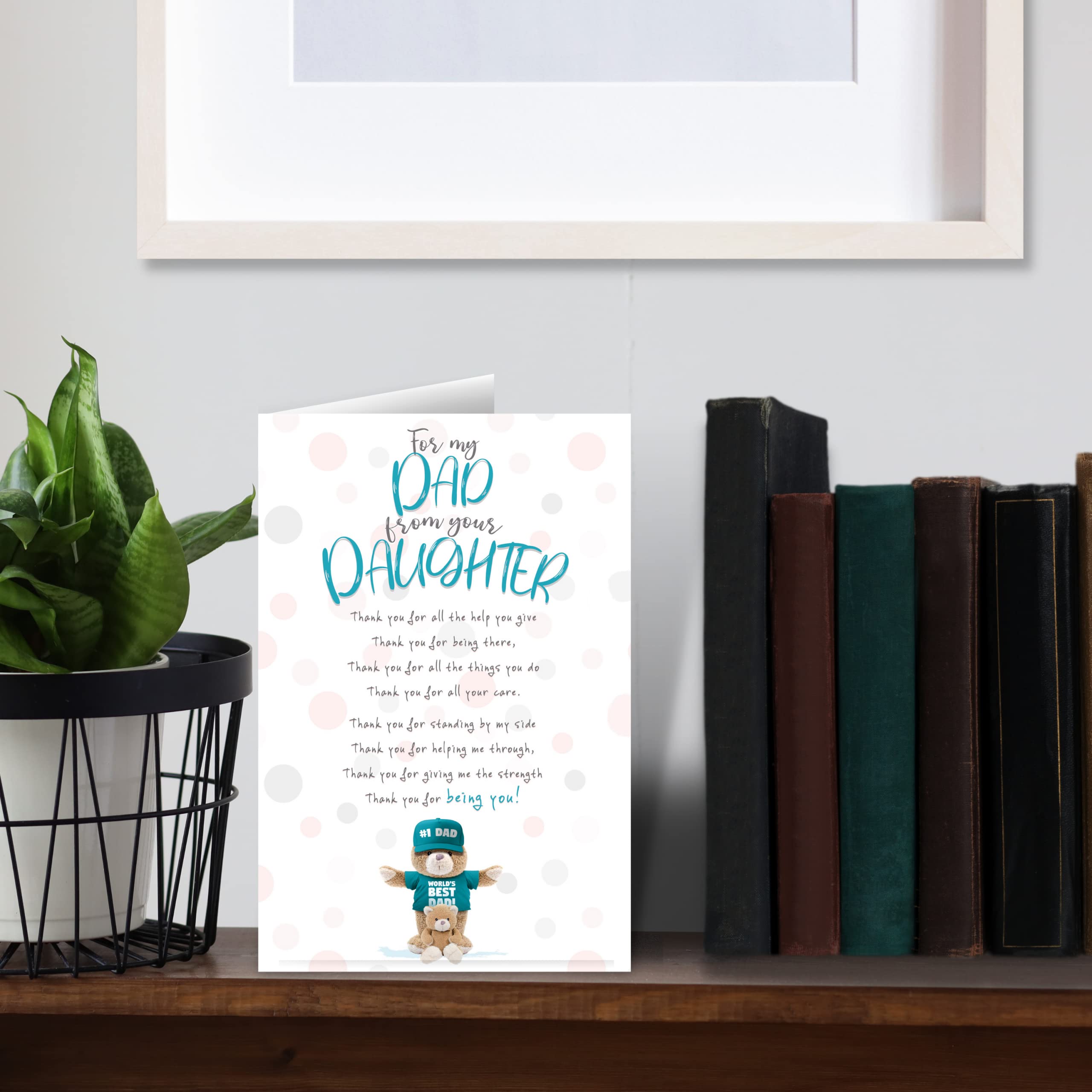 Emotional Rescue Carte D'anniversaire « Dad From Daughter » - Carte D' Anniversaire « Nice Words Dad » - Carte D'anniversaire Pour Papa De La Part De Sa Fille