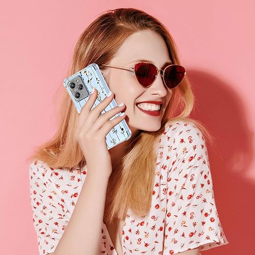 Miniatura 6 de Funda para teléfono Redmi Note 12 Pro Speed, Poco X5 Pro 22101320G con protector de pantalla, funda transparente con patrones de jardín de flores,