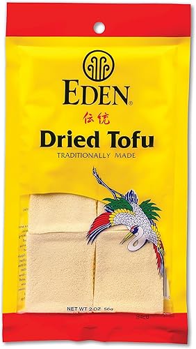 Eden Tofu seco, fabricado tradicionalmente en Japón, liofilizado, cocción rápida, grano fino, 2 onzas
