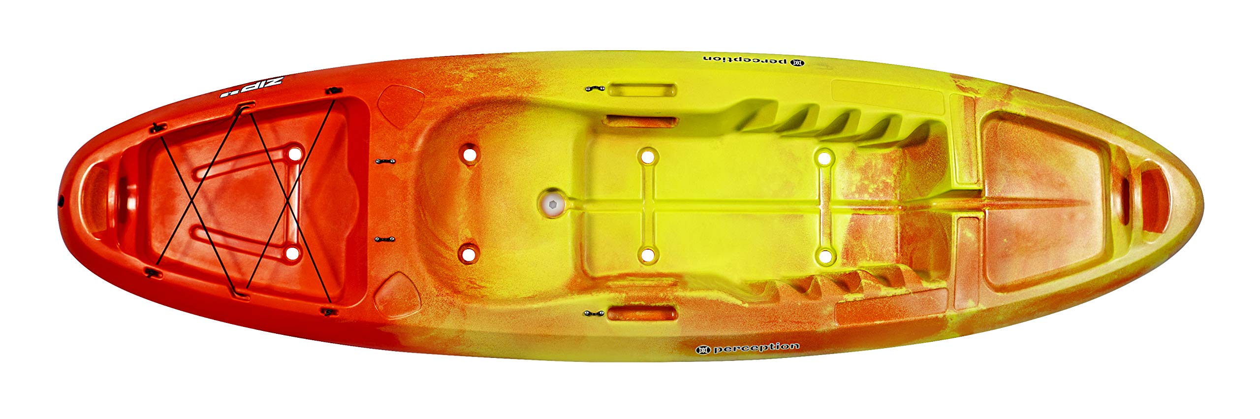 Perception Kayaks Zip 9.5 | Sit on Top Kayak | Stable and Fast | Multiple footrests | 9' 6