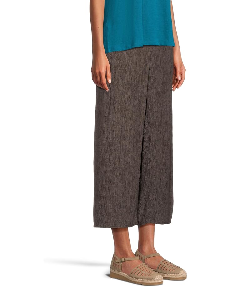 Eileen Fisher Woven Plisse Petite Ankle Wide Pant - #2 of 5